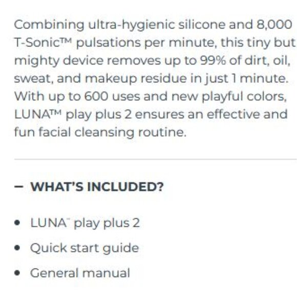 Foreo Luna play Plus 2 Facial Cleansing Massager NWT. I Lilac You ! - Picture 2 of 7